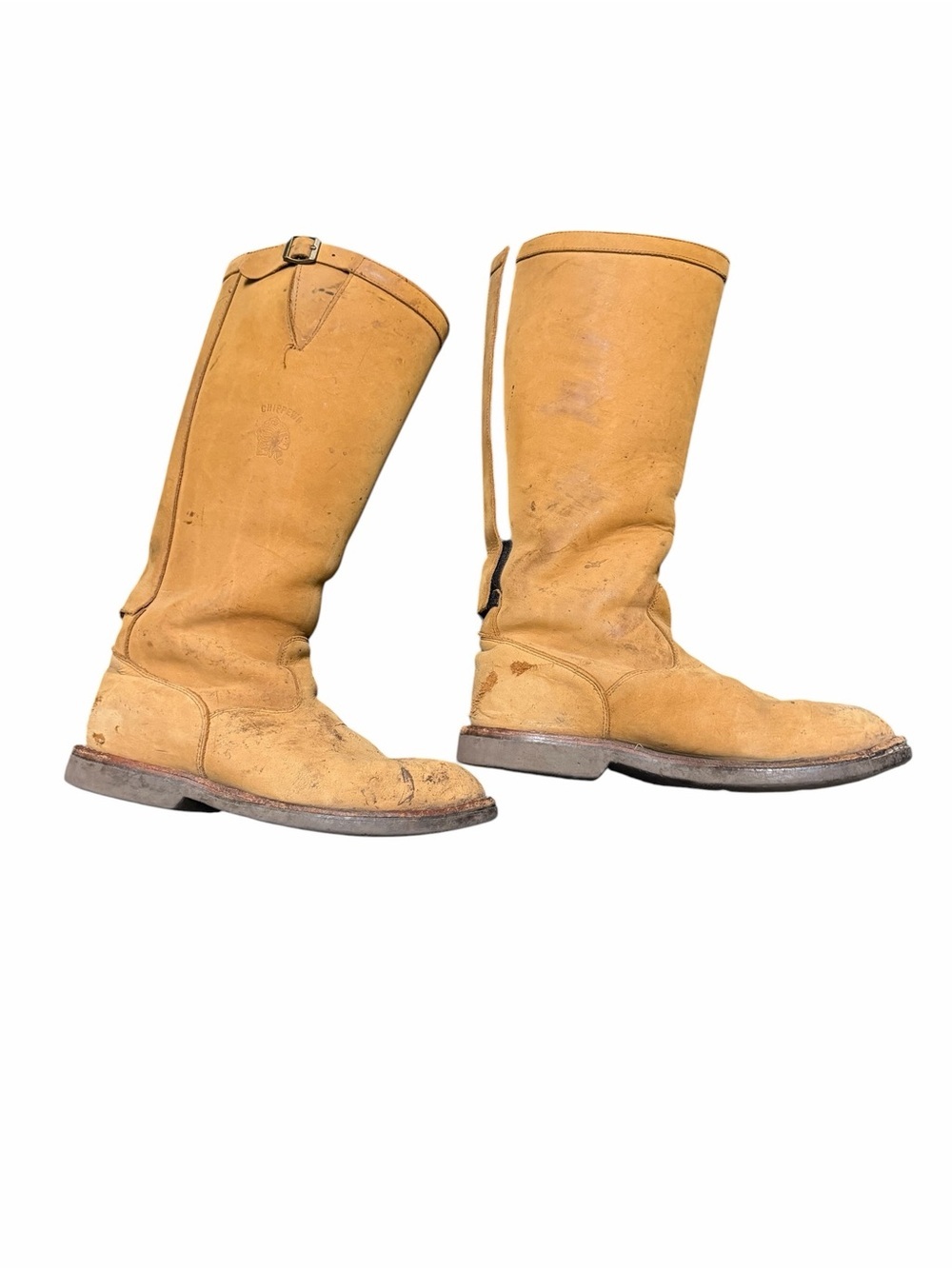 Chippewa Wheat Leather Pull-On Western men Boots,SZ12.5, pre-owned, gently used.